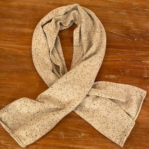 Theory Cashmere White Heather Scarf